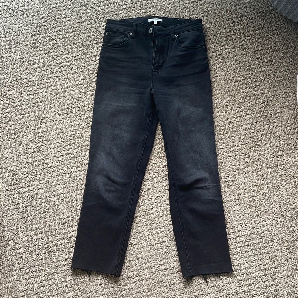 High waisted black boyfriend jeans 😊